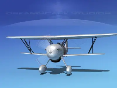 Curtiss P-6E Hawk V00 3D model