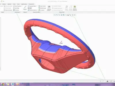 Steering Wheel 002 Free 3D model