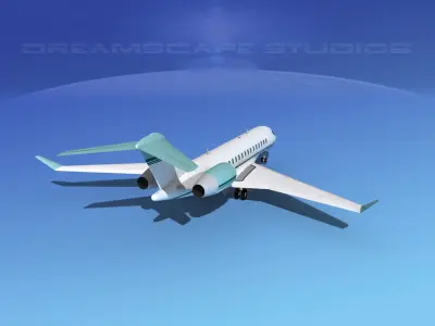 Global Express 8000 V04 3D model