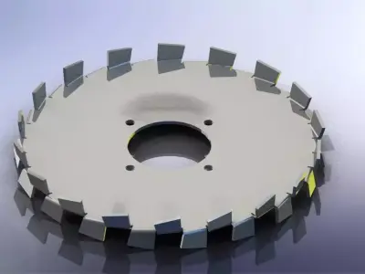 High shear disperser blade sheet metal design Free 3D model