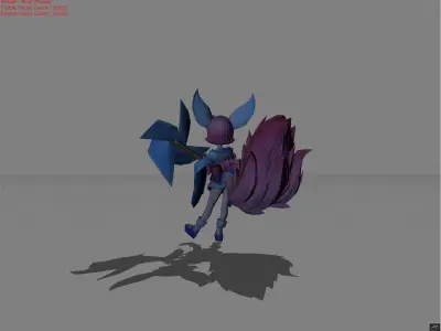 Nana Wind Fairy Low-poly 3D model
