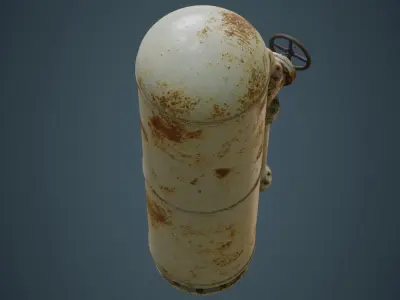 Indoor Gas Storage 1B Low-poly 3D model