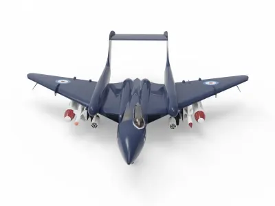 DH 110 Sea Vixen 3D model