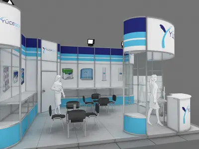 Exhibition Stand - ST0061 3D model