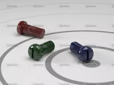 Screw slotted Free low-poly 3D model