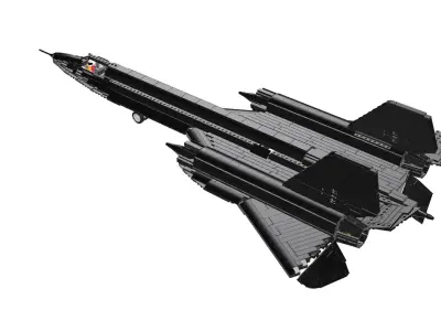 MocBricks3D - Lockheed SR-71 Blackbird 3D print model