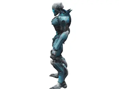 scifi morph cyborg dead space 3D model purchase