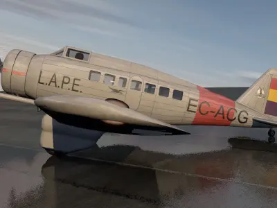 Northrop Delta 1C 3D model