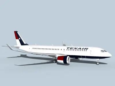Bombardier CS100 Texair 3D model