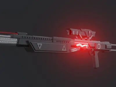 Sci Fi energy weapon 3D model