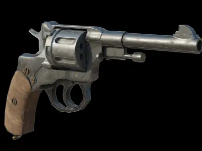 Nagant M1895 Low-poly 3D model purchase