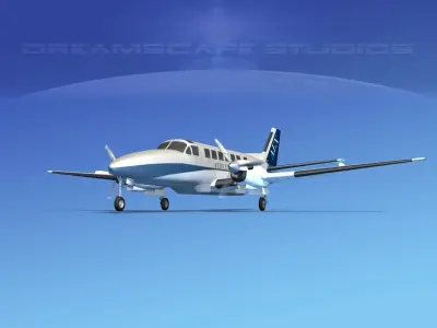 Beechcraft B99 Aero Express 3D model