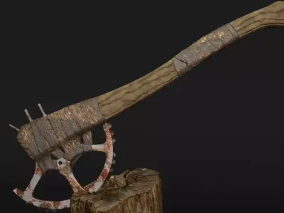 Axe craft Low-poly 3D model