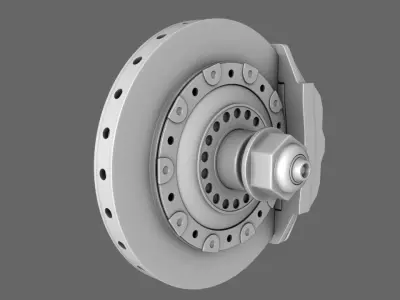 F1 2000 Brake Disc Free 3D model