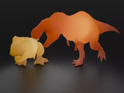 Indirect Lighting for Tyrannosaurus 3D model