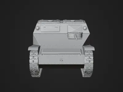 Tank Italian Tank L3-33 CC Free 3D model