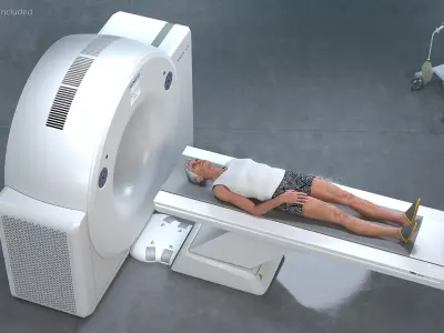 Tomograph Siemens with Patient 3D model