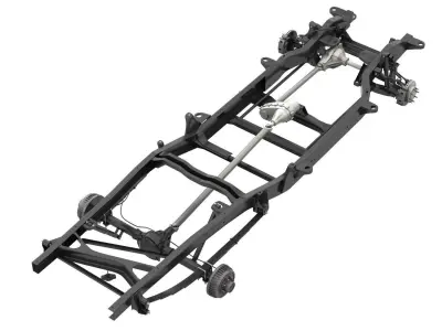 PICKUP TRUCK CHASSIS 7 3D model