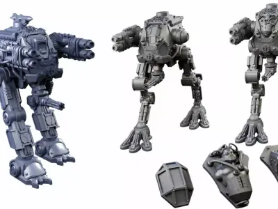 Iron Strider Sentinel Weapons Platform Wargame Proxy 3D print model