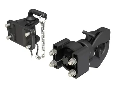 Trailer hitch - Tow eye 3D model