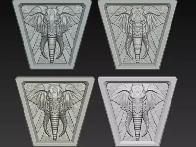 Elephant Wall Free 3D print model