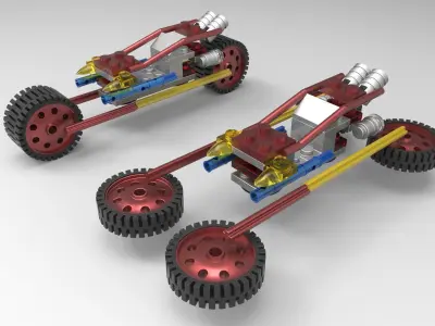 LEGO motorcycle 3d model 3D model