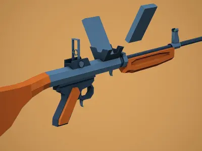 Stylized Burton LMR Low Poly Mobile Ready Low-poly 3D model