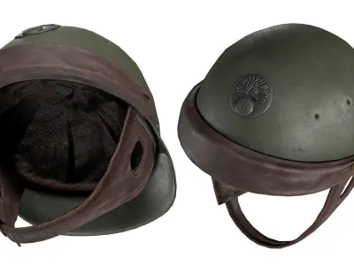 FRENCH WWII HELMET MODELE M35 Low-poly 3D model