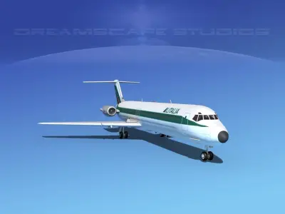 Douglas DC-9-50 Alitalia 3D model