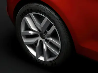 VW Golf TDI 2019 wheel 3D model