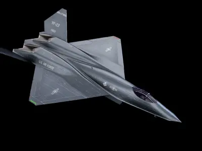 USAF-Northrop YF-23 Low-poly 3D model