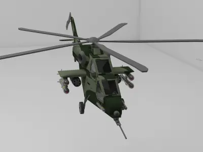 HELICOPTER russian military - russian military Low-poly 3D model
