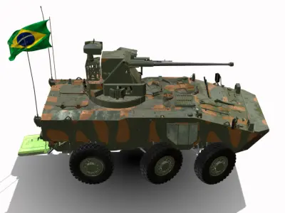 VBTP MR IVECO GUARANI 6X6 UT30BR Low-poly 3D model