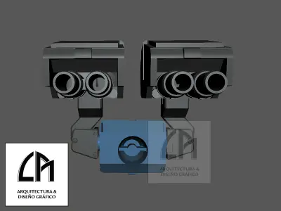 Gundam 00 Virtue Backpack and cannons 3D print model