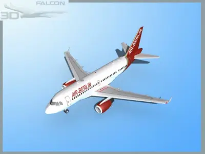 Falcon3D A319 Air Berlin 3D model