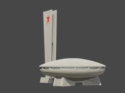 Buzludzha Monument 3D model