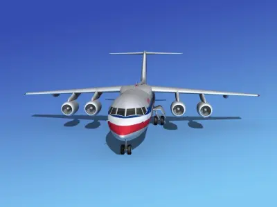 BAe 146-300 American Airlines 3D model