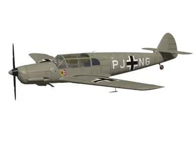 messerschmitt bf108 Taifun 3D model