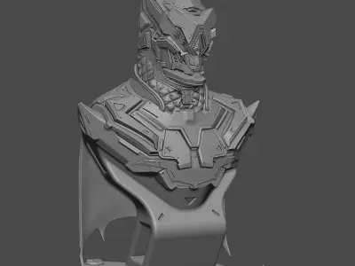 Batman Hardsurface bust 3D print model