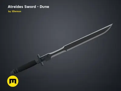 Atreides Sword 1 - Dune 3D print model purchase