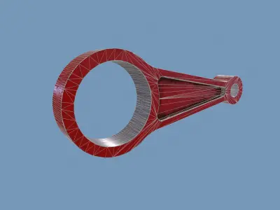  Control Arm Low-poly Model Low-poly 3D model