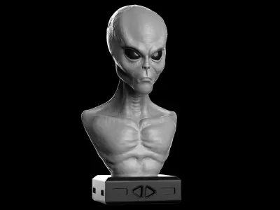 Alien Grey 3D print model purchase
