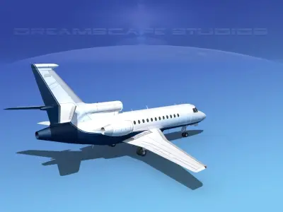 Dassault Falcon 900 V05 3D model