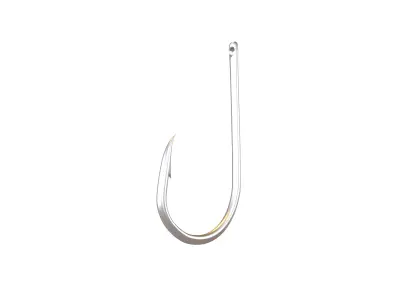 Fishing Hook v1 001 Low-poly 3D model
