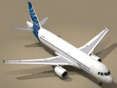 A320-200 airbus 3D model