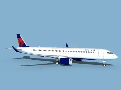 Airbus A220-300 Delta Express 3D model
