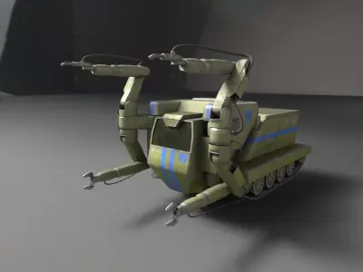 Emperor Battle for Dune Repair Tank Low-poly 3D model 3D model