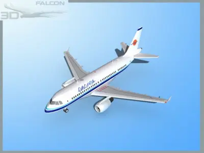 Falcon3D A319 Eurocypria Airlines 3D model
