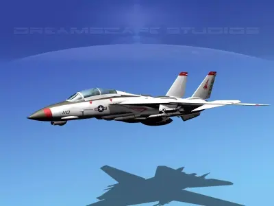 Grumman F-14D Tomcat T02a VF143 3D model