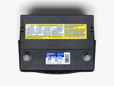 ACDelco Car Battery Low-poly 3D model